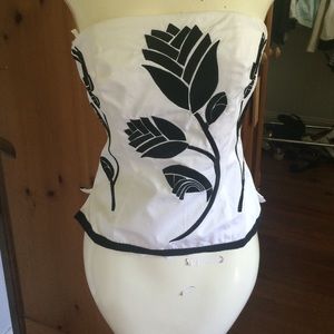 Black House White Market strapless top 2