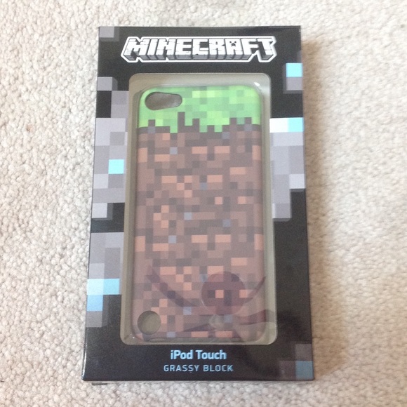 Minecraft grass block iPod touch case