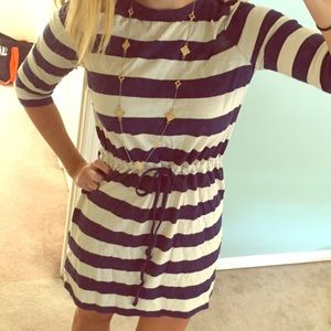 Navy Striped dress