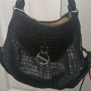 Charles David Hobo Crocodile Print
