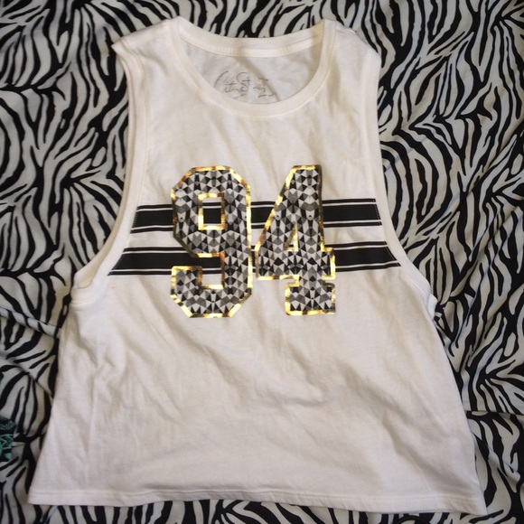 white tank top
