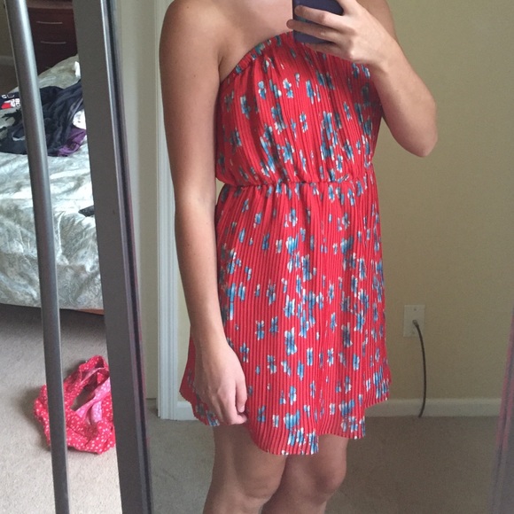 Red Strapless Dress from Forever21