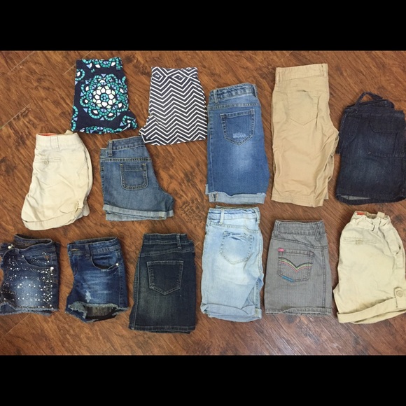 Girls shorts, skirts, and skorts.