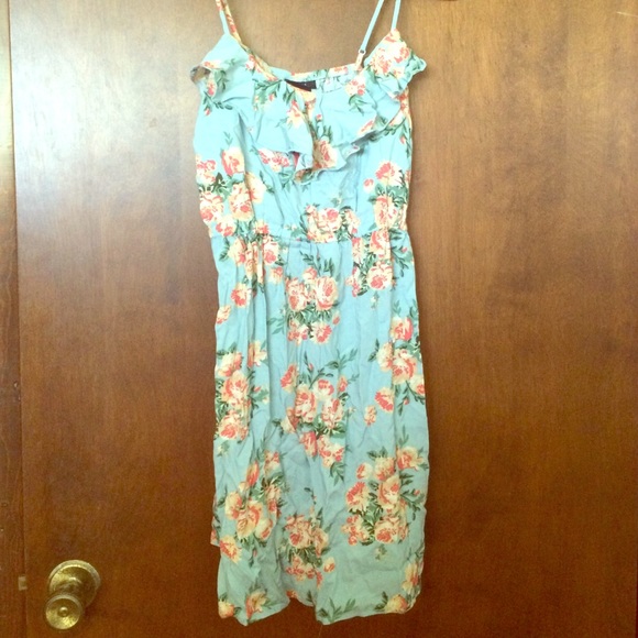 blue floral summer dress