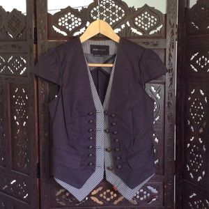 BCBG navy vest