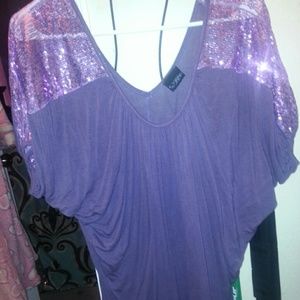 Daytrip purple sequin top