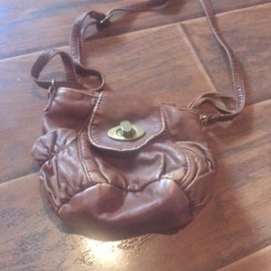 Faux Leather Crossbody Bag