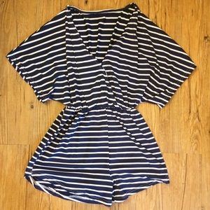 **Brand New** Navy Striped Romper