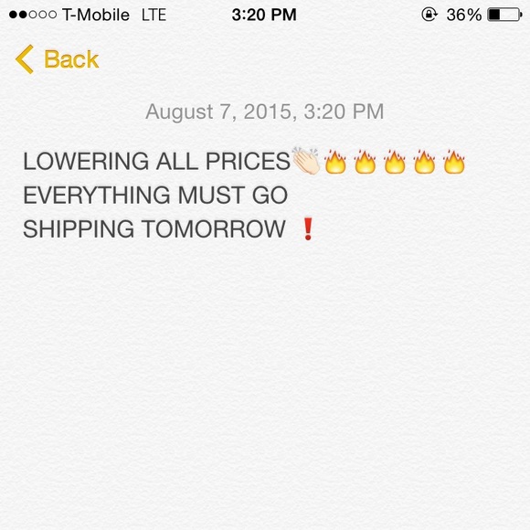 Everything must go