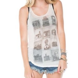 NWOT Brandy Melville vintage camera tank