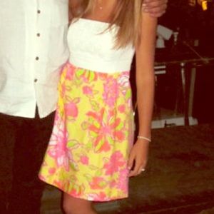 Lilly Pulitzer strapless dress