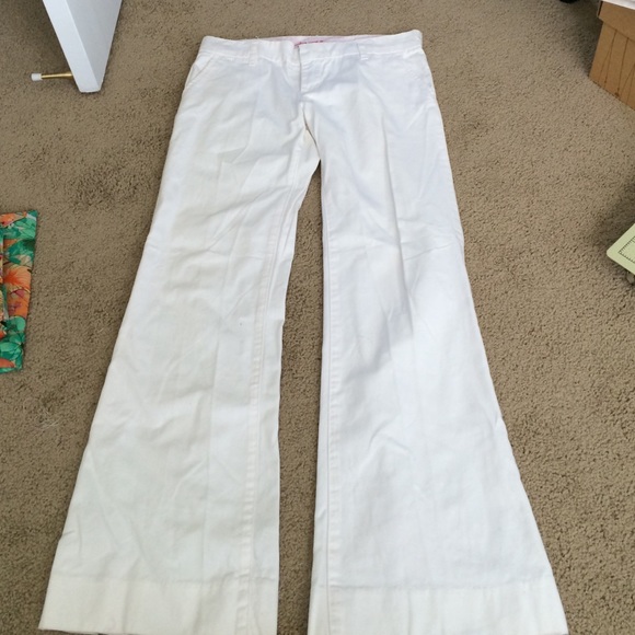 Roxy white flare pants