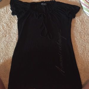 Armani Exchange all black shirt