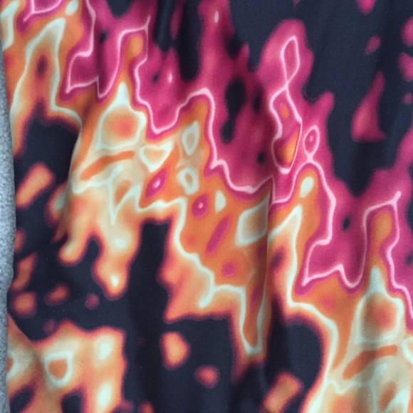 Orange black and red swim suite - Picture 2 of 4