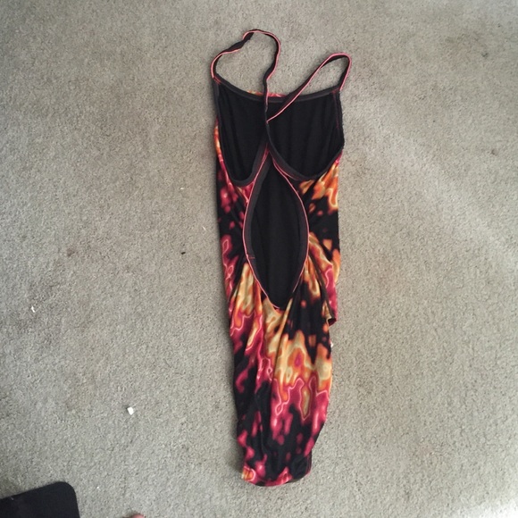 Orange black and red swim suite - Picture 3 of 4