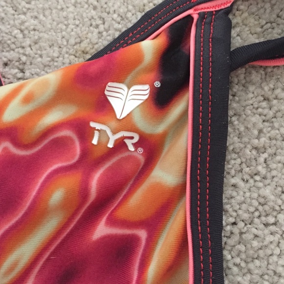 Orange black and red swim suite - Picture 4 of 4