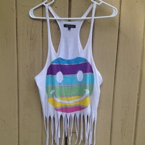 Smile face tank top