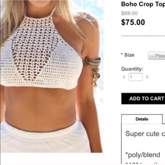Crochete Bralette Coachella Halter🌺