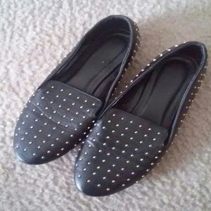 Gold Studded Flats