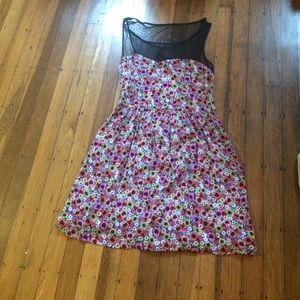 Cut out back floral dress