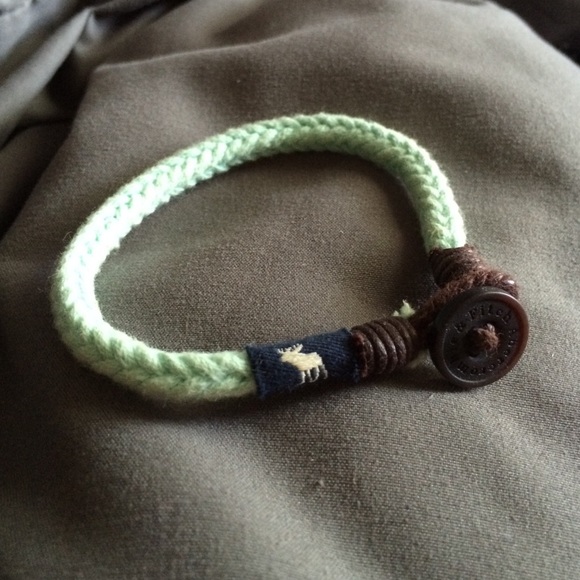 Abercrombie & Fitch Mint Cord Bracelet