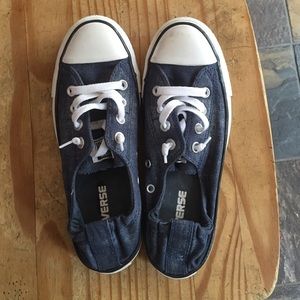 Navy shoreline converse