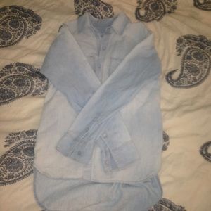 Blue denim shirt