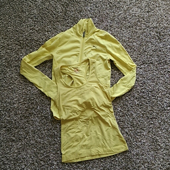 Puma workout tank and jacket
