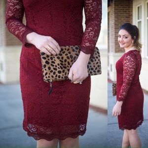 Piperlime CollectionCranberry Lace Dress