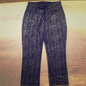 Cheetah print workout leggings