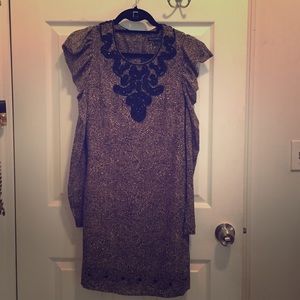 French Connection Embroidered Dress