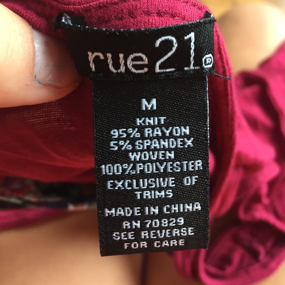 Rue21 Red Tank Top w/ Bow - Picture 3 of 3