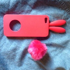 pink bunny rabbit iphone 5 case