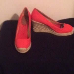 Orange J Crew Wedge, make me an offer