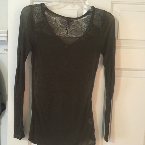 Dark green long sleeve shirt