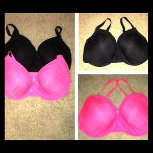 ✨TWO BRAS BLACK AND PINK✨