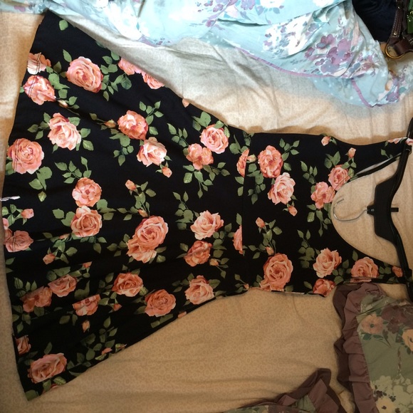 floral print skater dress