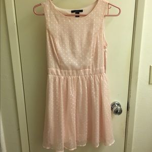 Forever 21 Pink Polka Dot Baby Doll Dress