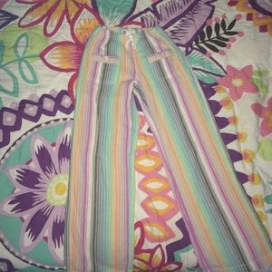 Striped colorful pants