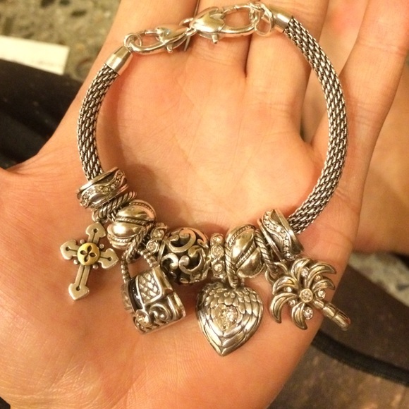 Silver Brighton charm palm tree