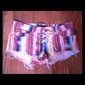 Billabong lace up shorts