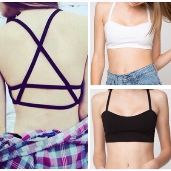 White caged padded bralette - Picture 2 of 3