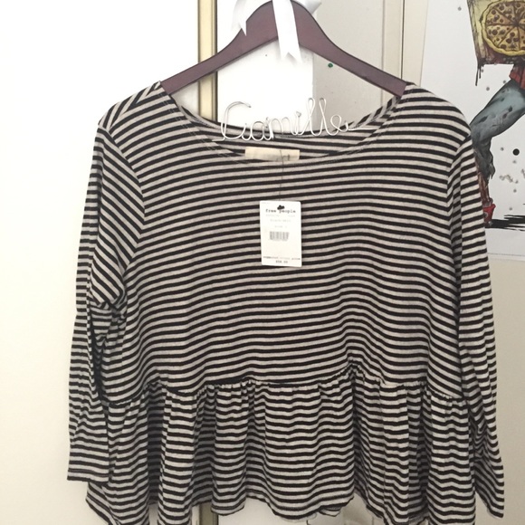 Free People Tops - Free people stripped 3/4th top