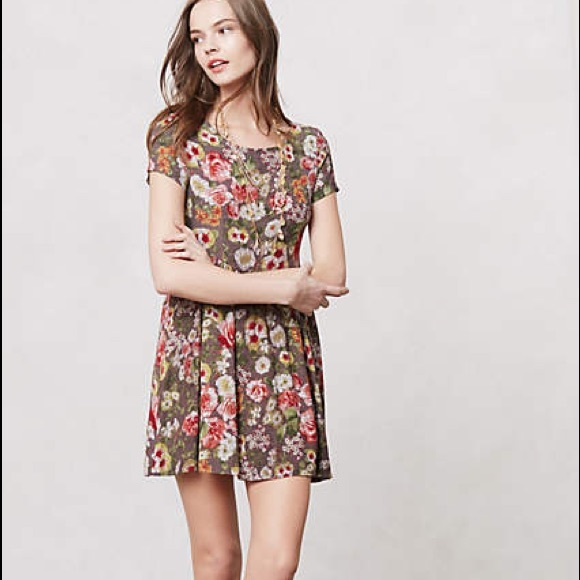 Anthropologie Botanica Swing Dress, sz 4 - Picture 2 of 4