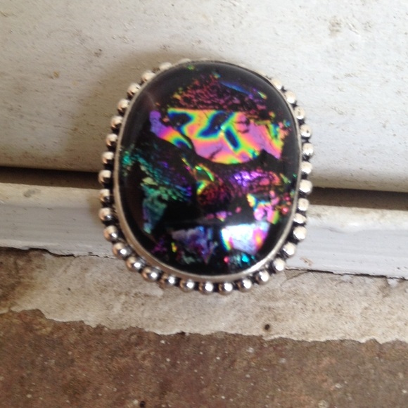 Jewelry - Dichroic Glass Ring.