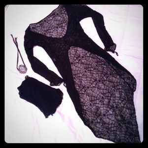Black Elvira Nightie