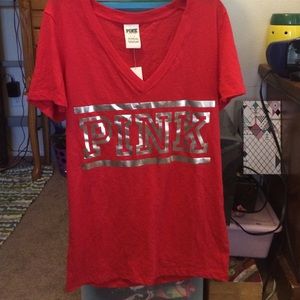 Red Victoria's Secret v-neck -never been worn