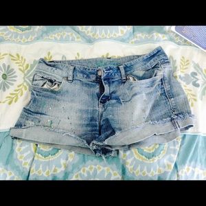 Light denim cut offs