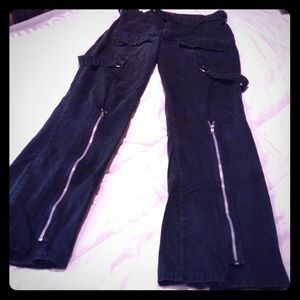 Black Punk Bondage Pants
