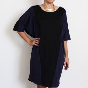 Uniqlo Easy Drape Color Block Dress